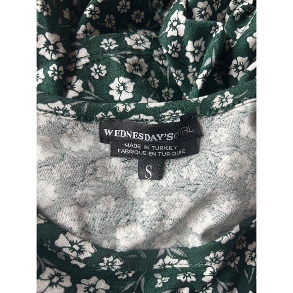 Wednesday’s Girl Green and White Flower Dress - Picture 5 of 5